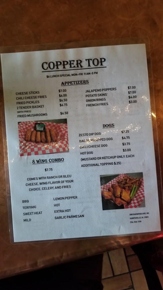 Copper Top Bar & Grill Menu image 4